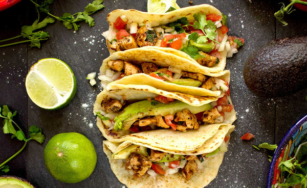 Mexikanische Tacos mit Poulet (oder Poulet-Ersatz)